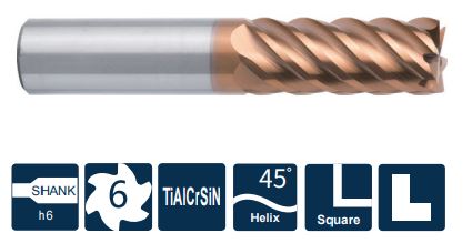 SH260-SL6-6-30-H Фреза монолитная твердосплавная Gesac