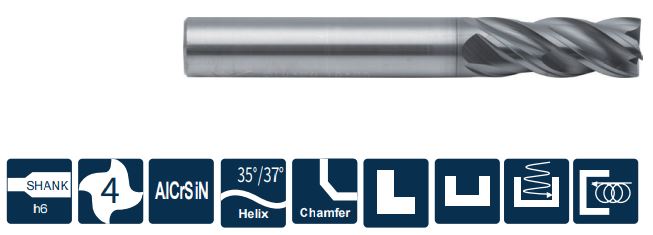 PP300-C4-64004 Фреза монолитная твердосплавная Gesac