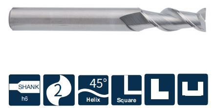 UA100-S2-10025 Фреза монолитная твердосплавная Gesac