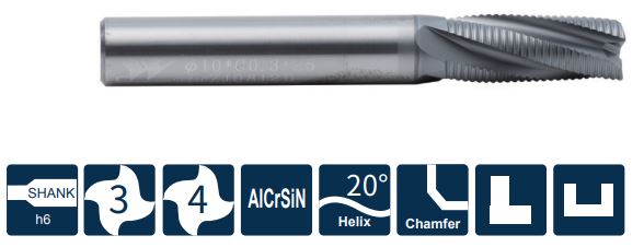 UPR300-S3-06016 Фреза монолитная твердосплавная Gesac