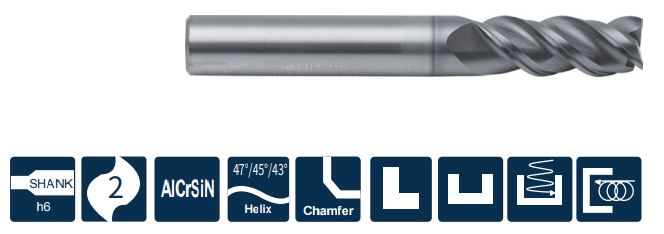 PP300-C3-04004 Фреза монолитная твердосплавная Gesac