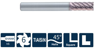 SH360-S6-20-45-K Фреза монолитная твердосплавная Gesac