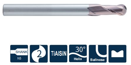 SH360-BH2-5-60-K Фреза монолитная твердосплавная Gesac