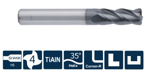 US200-R4-20010 Фреза монолитная твердосплавная Gesac