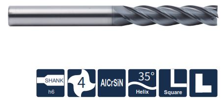 UP210-SL4-12045 Фреза монолитная твердосплавная Gesac