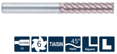 SH360-SL6-20-75-K Фреза монолитная твердосплавная Gesac