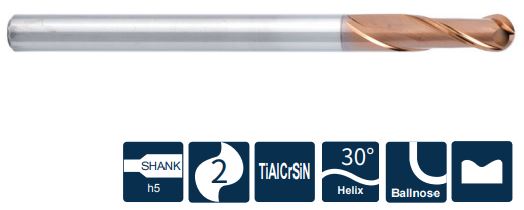 SH260-BH2-4-75-H-6 Фреза монолитная твердосплавная Gesac