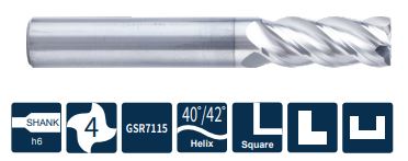 ST300-S4-08020 Фреза монолитная твердосплавная Gesac