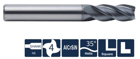 UP210-SC4-04011 Фреза монолитная твердосплавная Gesac