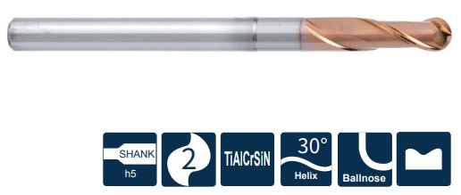 SH260-BN2-4-12-H-6 Фреза монолитная твердосплавная Gesac
