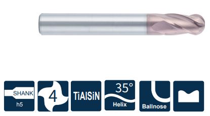 SH360-BH4-10-100-K Фреза монолитная твердосплавная Gesac