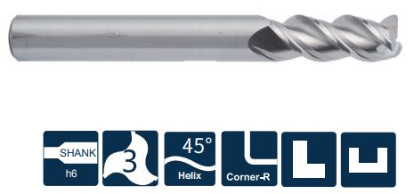 UA100-R3-04003 Фреза монолитная твердосплавная Gesac
