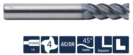 UP210-S4A-04011 Фреза монолитная твердосплавная Gesac