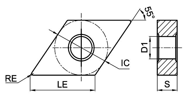 DNMG150608-EF-GS3125 Токарная пластина для точения Gesac