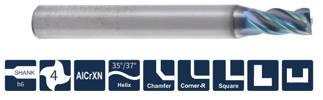 UP300-S-S4-02804 Фреза монолитная твердосплавная Gesac