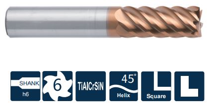 SH260-S6-8-20-H Фреза монолитная твердосплавная Gesac