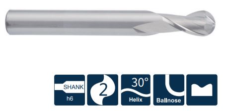 UA100-B2-12022 Фреза монолитная твердосплавная Gesac