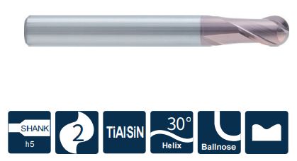 SH360-B2-1-2-K-6 Фреза монолитная твердосплавная Gesac