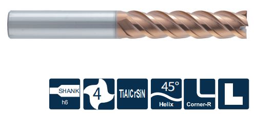 SH260-RL4A-12-60-0.5-H Фреза монолитная твердосплавная Gesac 