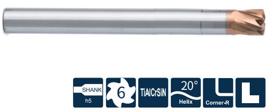 FH200-RH6-20013-H Фреза монолитная твердосплавная Gesac