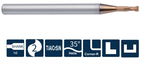 SH260-RN2-4-12-0.5-H Фреза монолитная твердосплавная Gesac
