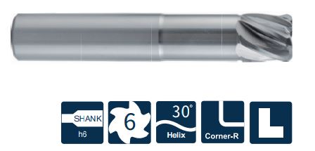 SA300-WF-RN6-25030B Фреза монолитная твердосплавная Gesac
