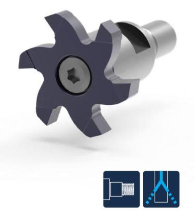 MTD122-25180M10-DM25 Хвостовик для фрез POLYMILL С резьбовым соединением Gesac