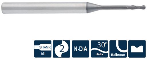 SG200-M-BN2-6-25-50 Фреза монолитная твердосплавная Gesac
