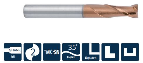 SH260-S2-4-10-H Фреза монолитная твердосплавная Gesac