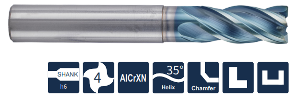 UP300-CN4-06006-HA Фреза монолитная твердосплавная Gesac