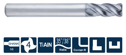 SS600-RH4-20050 Фреза монолитная твердосплавная Gesac