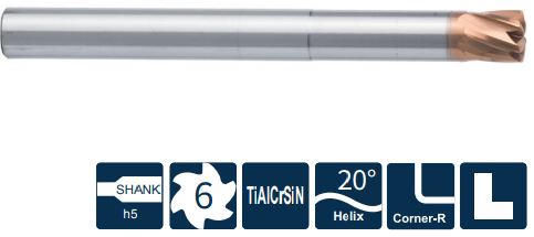 FH200-RN6-20013-H Фреза монолитная твердосплавная Gesac