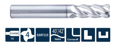 ST300-R4-06010 Фреза монолитная твердосплавная Gesac