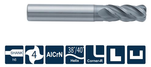 ST210-RN4-10030A Фреза монолитная твердосплавная Gesac