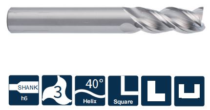 SA100-S3-20045 Фреза монолитная твердосплавная Gesac
