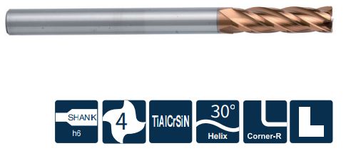 SH260-RH4-6-60-1-H Фреза монолитная твердосплавная Gesac