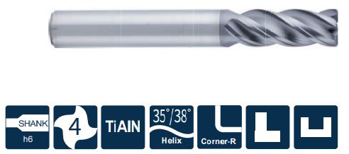 SS600-R4-05005 Фреза монолитная твердосплавная Gesac