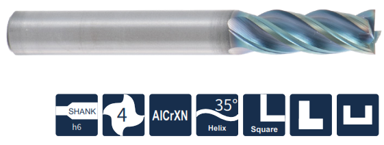 UP300-S4-07020 Фреза монолитная твердосплавная Gesac