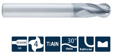 SH160-B4-06012 Фреза монолитная твердосплавная Gesac