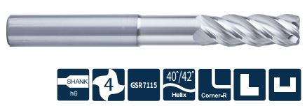 ST300-RN4-06010 Фреза монолитная твердосплавная Gesac