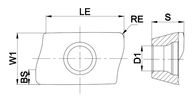Эскиз: ADGT180608R-SM-GSM7130 Пластина фрезерная Gesac