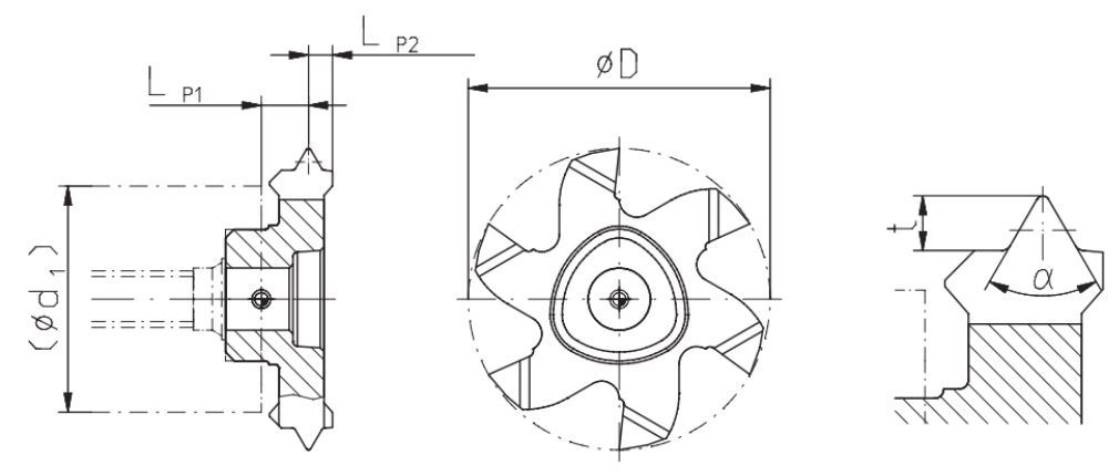 Эскиз: DMR1616010WM-TH-GA4425 Пластина резьбовая POLYMILL Gesac