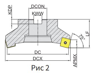 Эскиз: MFB275-160R12C40-SN12 Корпус фрезы Gesac
