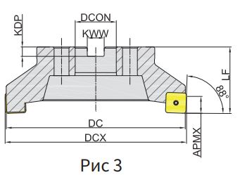 Эскиз: MFB288-160R12C40-SN12 Корпус фрезы Gesac
