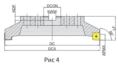 Эскиз: MFB288-315R20D60-SN12 Корпус фрезы Gesac