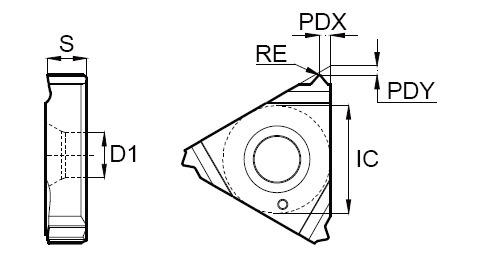 Эскиз: 16IR20PG-GM3225 Пластина резьбовая Gesac