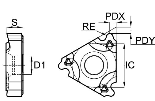 Эскиз: 22IR4RD-GM3225 Пластина резьбовая Gesac
