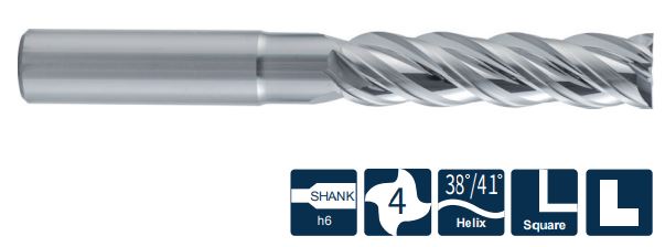Эскиз: SA300-SF-SN4-200A2 Фреза монолитная твердосплавная Gesac