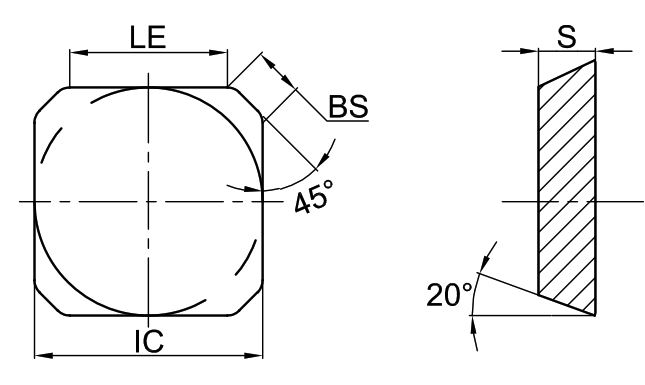 Эскиз: SEEN120302-GS3125 Пластина фрезерная Gesac