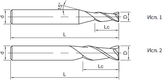 Эскиз: SG200-S2-04011 Фреза монолитная твердосплавная Gesac